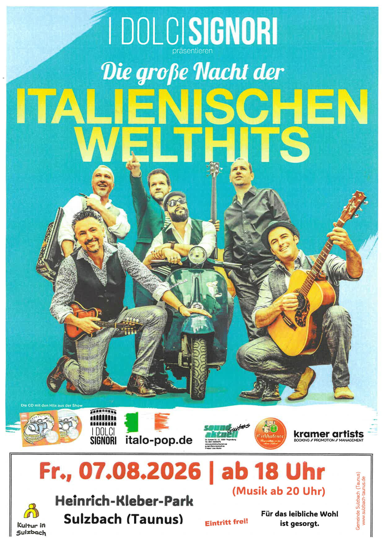 SOMMER OPEN-AIR: I DOLCI SIGNORI – Italienischer Abend